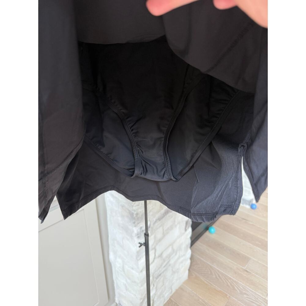 Kona Sol Women's Black Drawstring Waist Swim Skirt Size XL - Picture 3 of 7
